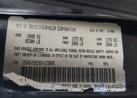 2005 Dodge Magnum Rt z USA, uszkodzony, nr VIN 2D4GV58295H123868